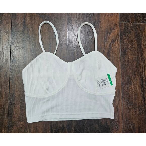 Noisy May Crop top Size Small White New - Picture 1 of 3